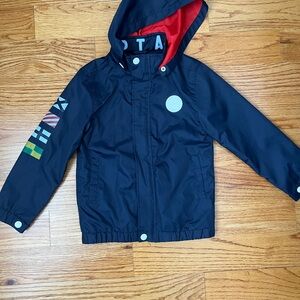 Mayoral Boys Navy Hooded Windbreaker. Size 5